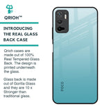 Arctic Blue Glass Case For Poco M3 Pro