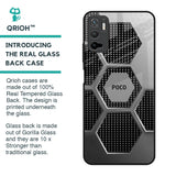 Hexagon Style Glass Case For Poco M3 Pro