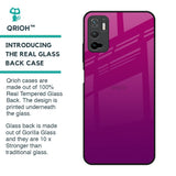 Magenta Gradient Glass Case For Poco M3 Pro