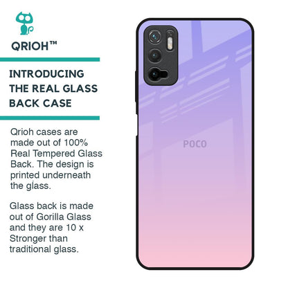 Lavender Gradient Glass Case for Poco M3 Pro