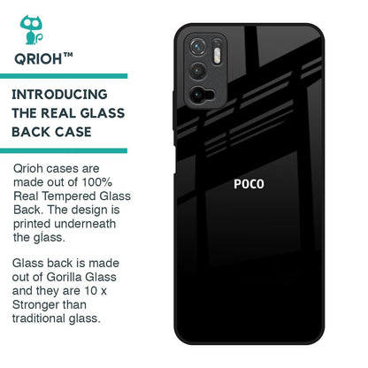 Jet Black Glass Case for Poco M3 Pro