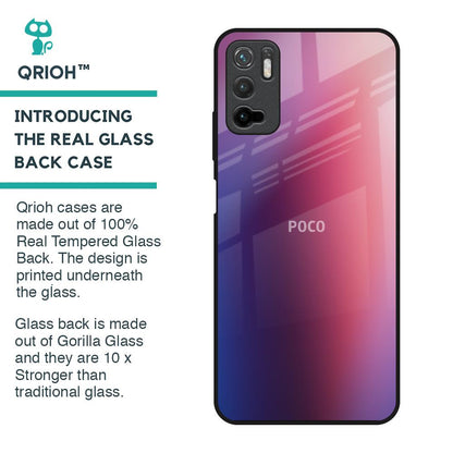 Multi Shaded Gradient Glass Case for Poco M3 Pro