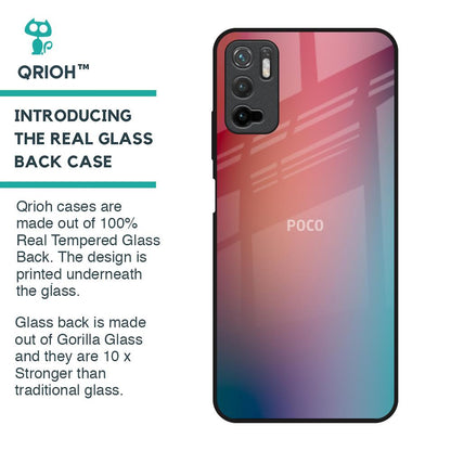 Dusty Multi Gradient Glass Case for Poco M3 Pro