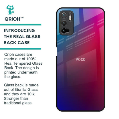 Magical Color Shade Glass Case for Poco M3 Pro