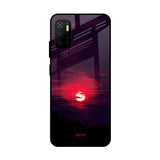 Morning Red Sky Poco M3 Pro Glass Cases & Covers Online