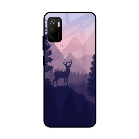 Deer In Night Poco M3 Pro Glass Cases & Covers Online