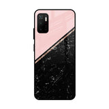 Marble Texture Pink Poco M3 Pro Glass Cases & Covers Online