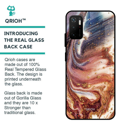 Exceptional Texture Glass Case for Poco M3 Pro