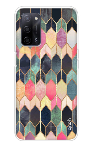 Shimmery Pattern Oppo A53s Back Cover