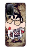Nerdy Shinchan Oppo A53s Back Cover