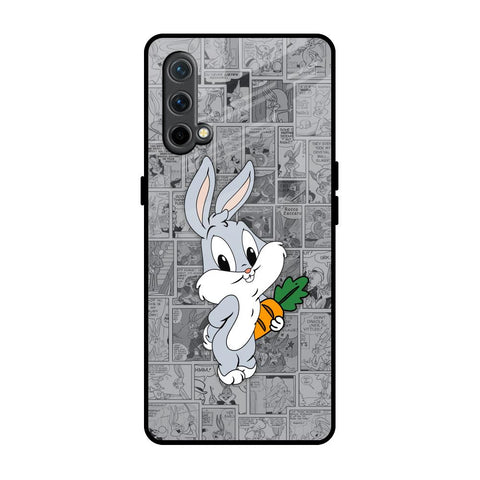 Cute Baby Bunny OnePlus Nord CE Glass Back Cover Online