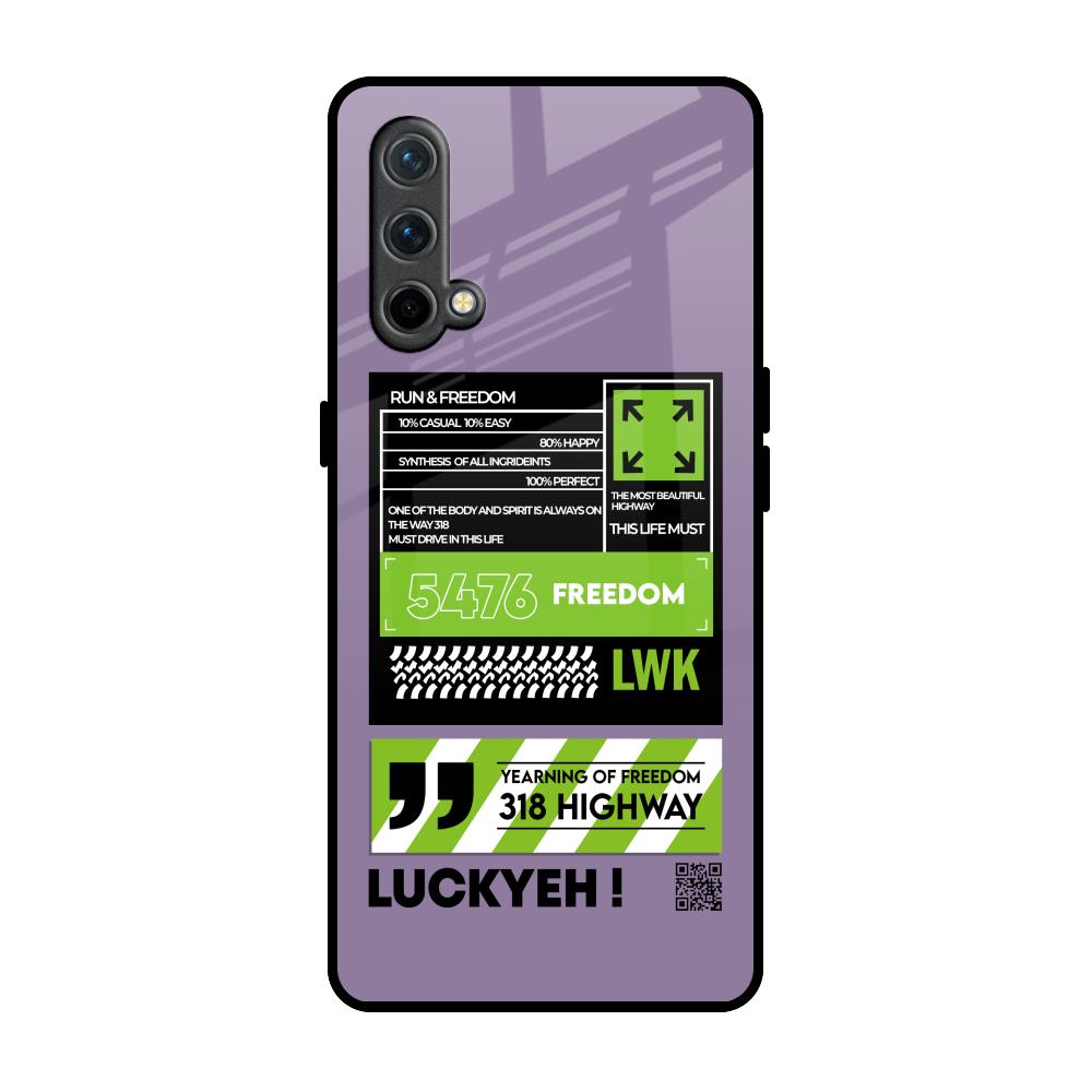 Run & Freedom OnePlus Nord CE Glass Back Cover Online