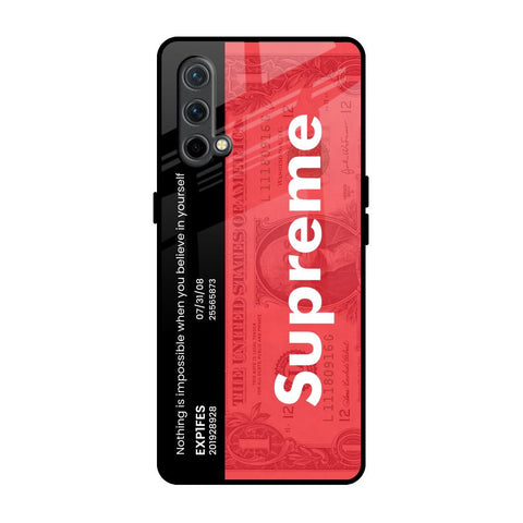 Supreme Ticket OnePlus Nord CE Glass Back Cover Online
