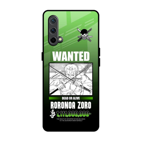 Zoro Wanted OnePlus Nord CE Glass Back Cover Online
