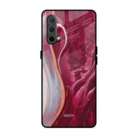 Crimson Ruby OnePlus Nord CE Glass Back Cover Online