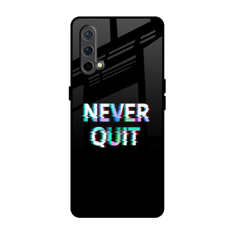 Never Quit OnePlus Nord CE Glass Back Cover Online
