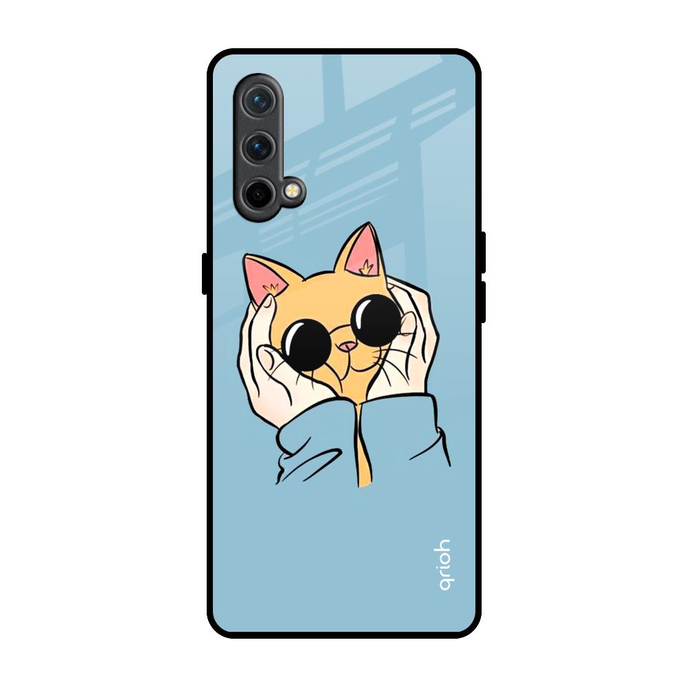 Adorable Cute Kitty OnePlus Nord CE Glass Back Cover Online