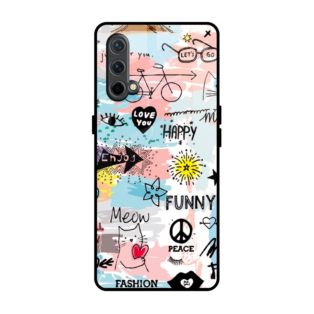 Just For You OnePlus Nord CE Glass Back Cover Online