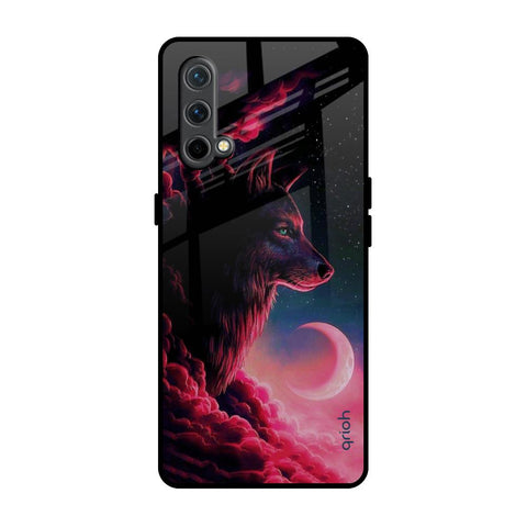 Moon Wolf OnePlus Nord CE Glass Back Cover Online