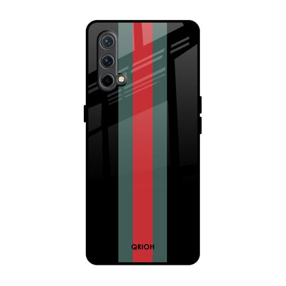Vertical Stripes OnePlus Nord CE Glass Back Cover Online