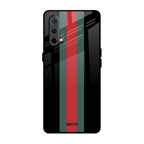 Vertical Stripes OnePlus Nord CE Glass Back Cover Online