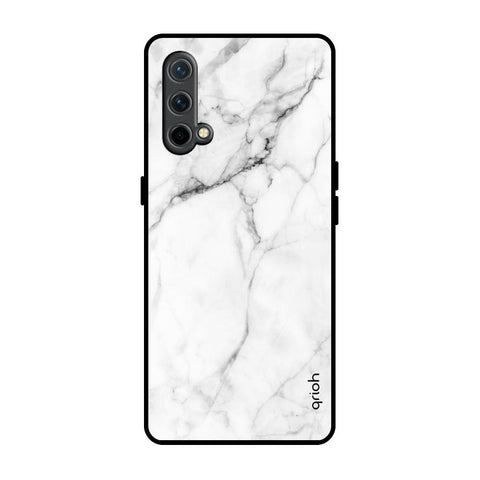 Modern White Marble OnePlus Nord CE Glass Back Cover Online