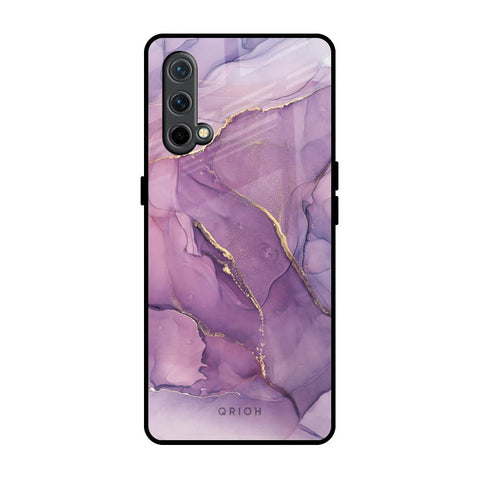 Purple Gold Marble OnePlus Nord CE Glass Back Cover Online
