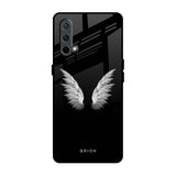 White Angel Wings OnePlus Nord CE Glass Back Cover Online