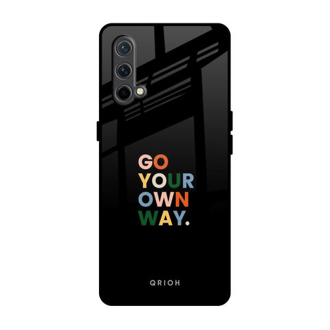 Go Your Own Way OnePlus Nord CE Glass Back Cover Online