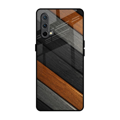 Tri Color Wood OnePlus Nord CE Glass Back Cover Online
