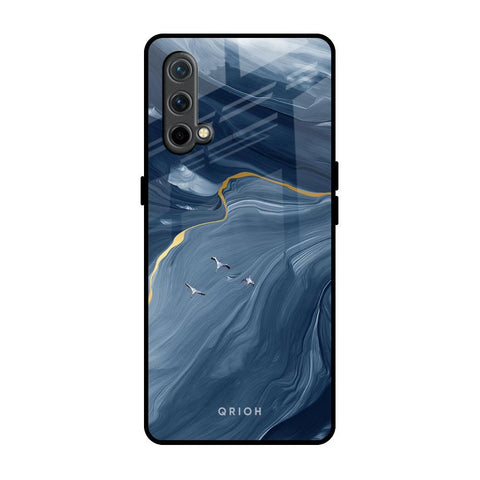 Deep Ocean Marble OnePlus Nord CE Glass Back Cover Online