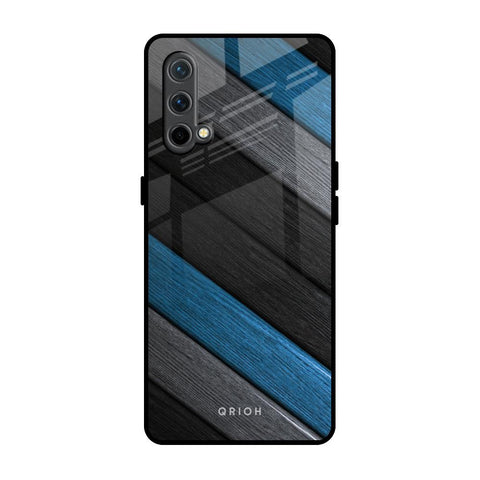 Multicolor Wooden Effect OnePlus Nord CE Glass Back Cover Online