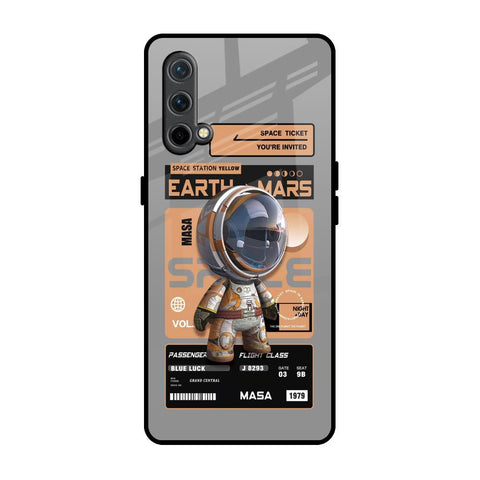 Space Ticket OnePlus Nord CE Glass Back Cover Online