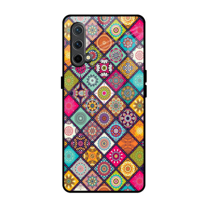 Multicolor Mandala OnePlus Nord CE Glass Back Cover Online
