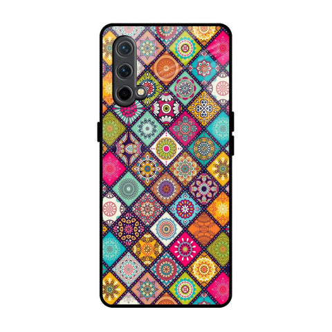 Multicolor Mandala OnePlus Nord CE Glass Back Cover Online