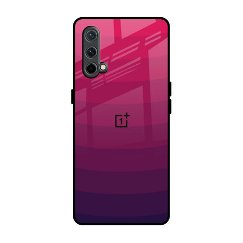 Wavy Pink Pattern OnePlus Nord CE Glass Back Cover Online