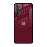 Classic Burgundy OnePlus Nord CE Glass Back Cover Online