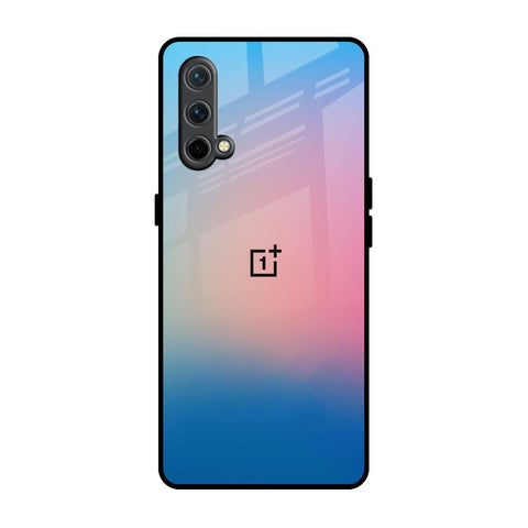 Blue & Pink Ombre OnePlus Nord CE Glass Back Cover Online