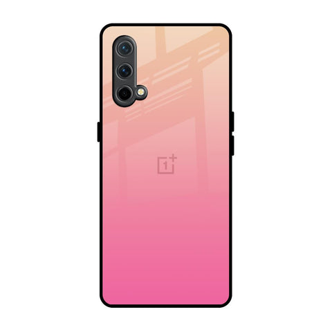 Pastel Pink Gradient OnePlus Nord CE Glass Back Cover Online