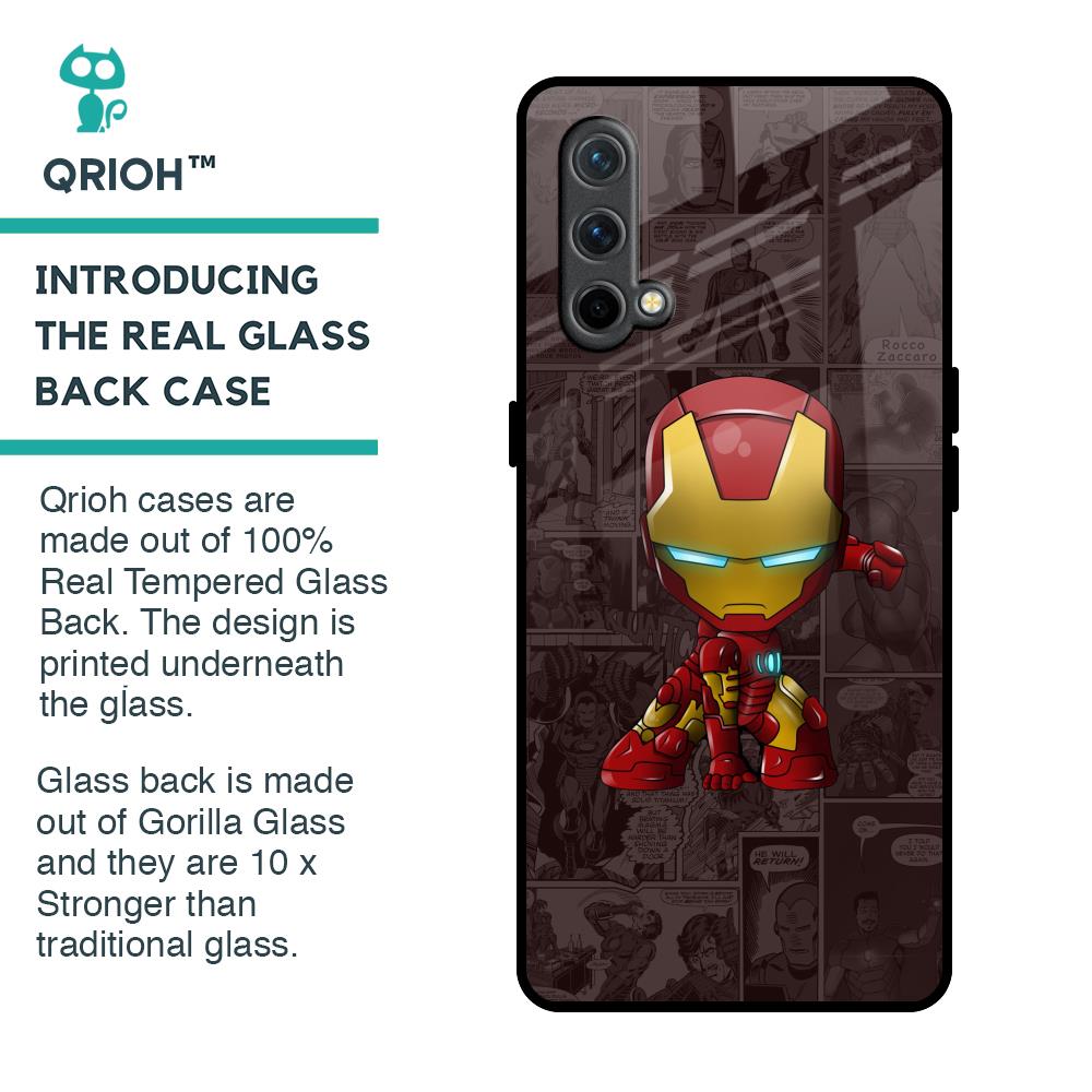 Angry Baby Super Hero Glass Case for OnePlus Nord CE