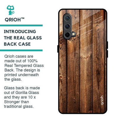 Timber Printed Glass Case for OnePlus Nord CE