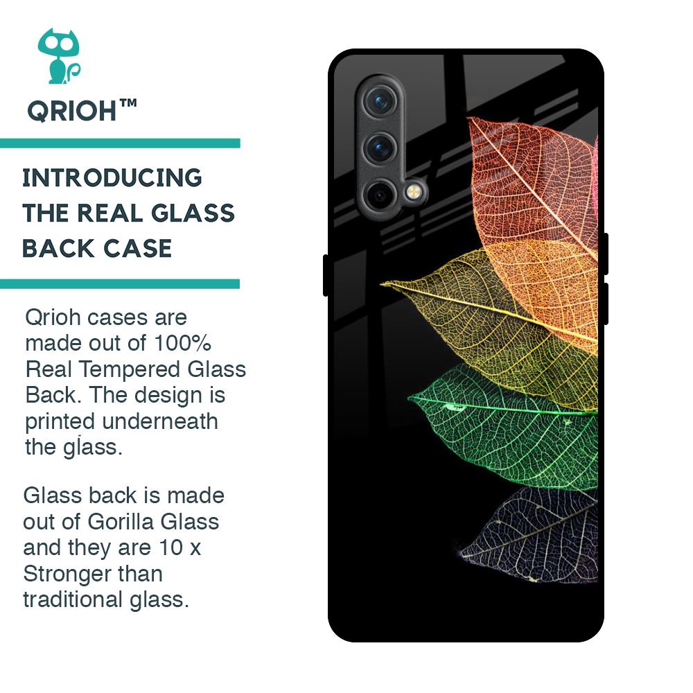Colorful Leaves Glass Case for OnePlus Nord CE