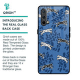 Blue Cheetah Glass Case for OnePlus Nord CE