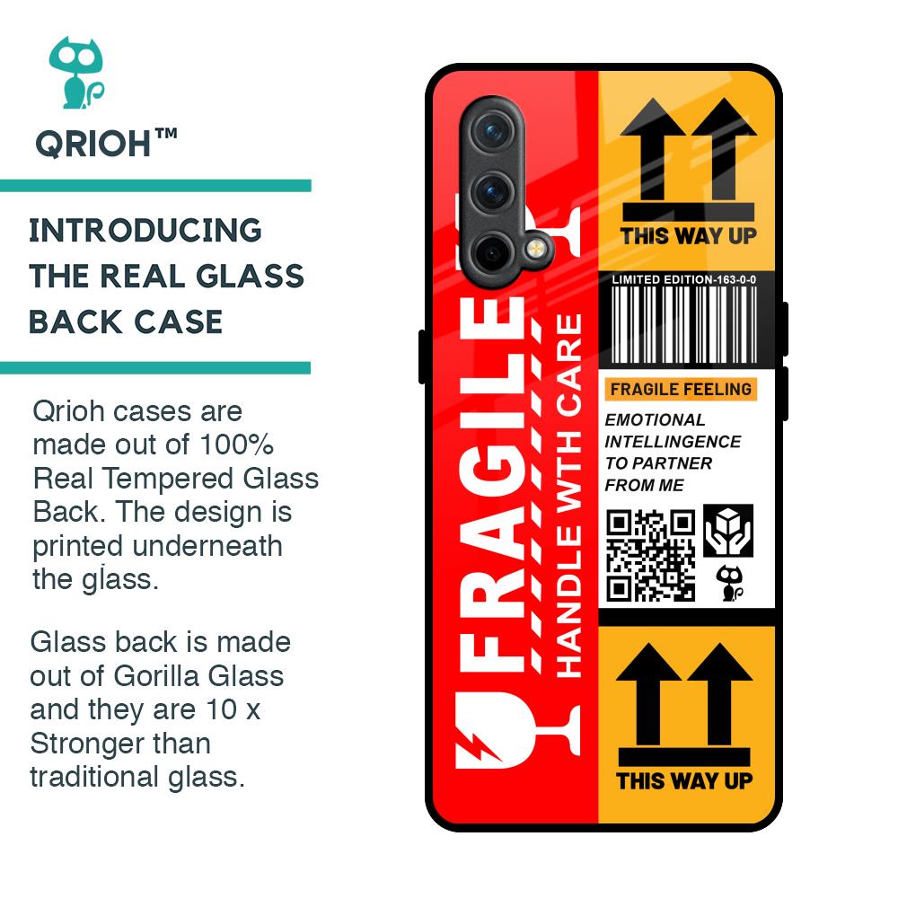 Handle With Care Glass Case for OnePlus Nord CE