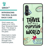 Travel Stamps Glass Case for OnePlus Nord CE