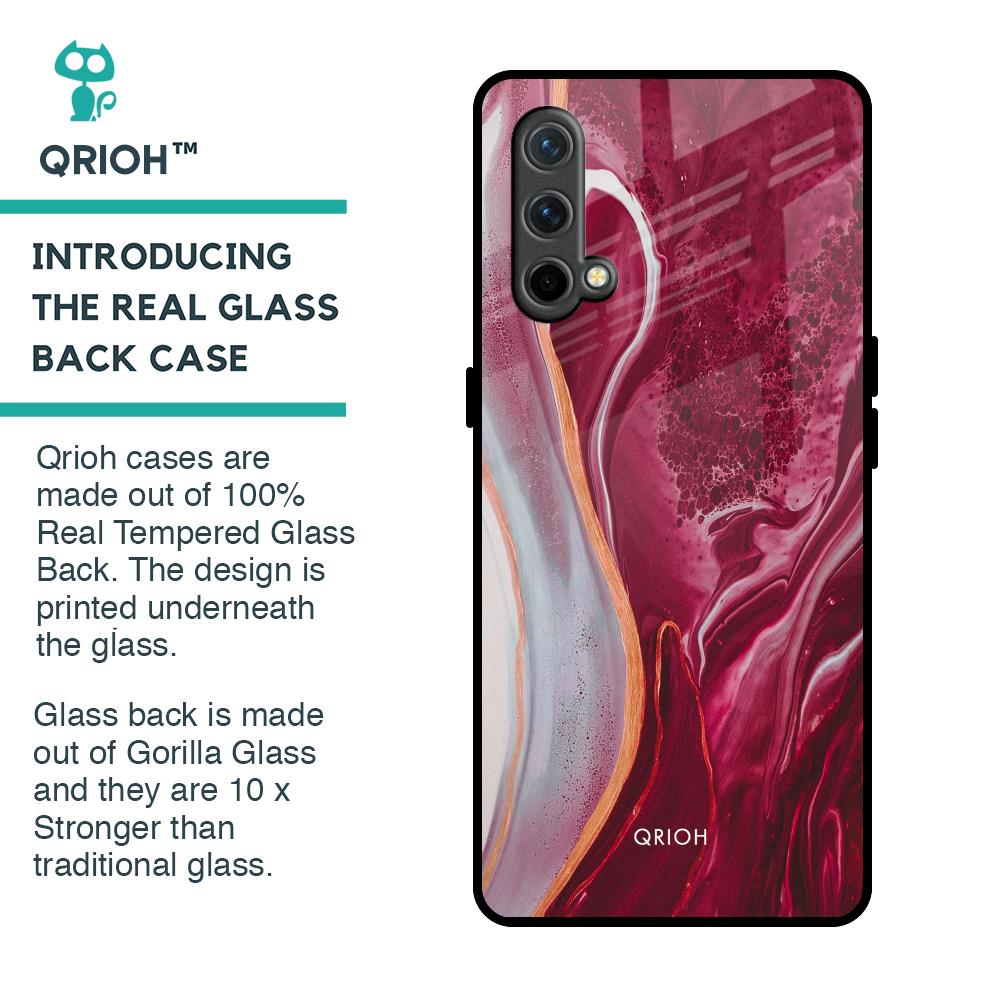 Crimson Ruby Glass Case for OnePlus Nord CE
