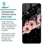 Floral Black Band Glass Case For OnePlus Nord CE