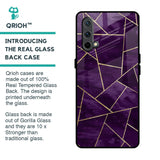 Geometric Purple Glass Case For OnePlus Nord CE