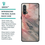 Pink And Grey Marble Glass Case For OnePlus Nord CE