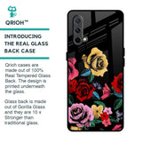 Floral Decorative Glass Case For OnePlus Nord CE